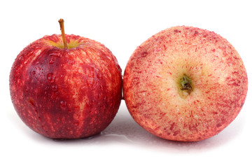 Two gala apples