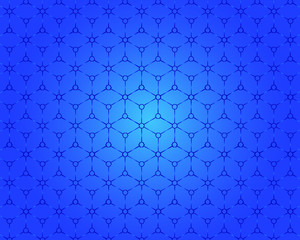 Square box pattern 3D view Is a blue background