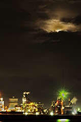 夜景　工業地帯