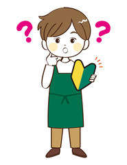 男性、店員、初心者、疑問