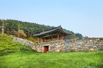 Anheungseong Fortress in Taean-gun, South Korea. Anheungseong is a castle built in the Joseon Dynasty.
