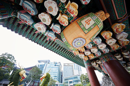 Jogyesa Temple is a famous old traditional temple in Korea.
