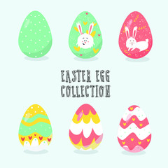 easter day egg illustration. flat design illustration