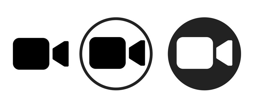 video camera icon . web icon set .vector illustration