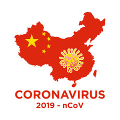 Virus Corona vectors. Corona Virus in Wuhan.corona virus infection.White Background. Vector Illustration.