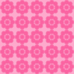 seamless pattern with pink flowers, perfect for patern, wallpaper, texture,decoration, ornament, ilustration, ppt, instagram, batik & damask concept.