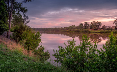 Panoramic River Dawn