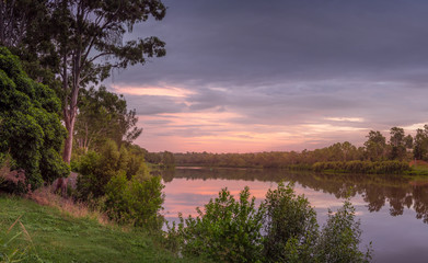 Panoramic River Dawn