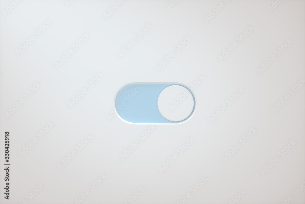 Fototapete slide switch and touch button, science and technology, 3d rendering.