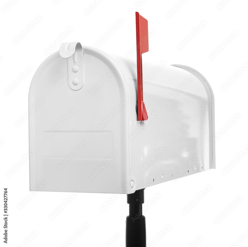 Canvas Prints Mail box on white background