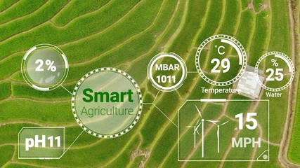 Smart digital agriculture technology by futuristic sensor data collection management by artificial...
