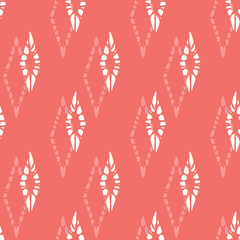 Vector red monochrome simple diamond polka dot seamless pattern. Suitable for textile, gift wrap and wallpaper.