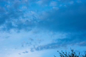 blue sky with clouds