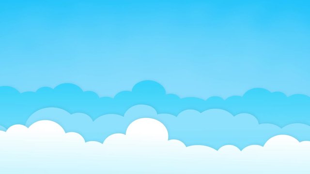 Animation of blue sky background