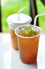 lemon tea or mango tea