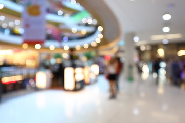 Fototapeta premium image blur background inside chopping mall department store