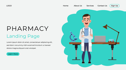 Pharmacy landing page