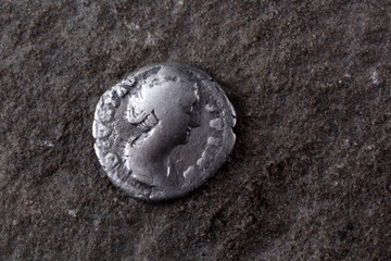 Fototapeta premium Ancient coin. Roman empire