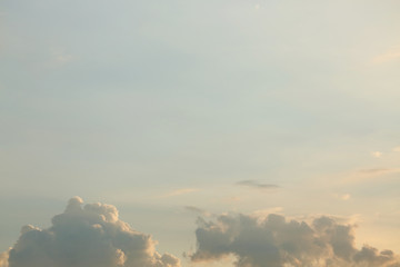 cloud on dramatic sunset sky background