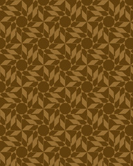Abstract geometric pattern with crossing thin lines and round. Stylish texture in color full. Seamless pattern.