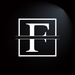 Initial Square Letter F Logo Design Business Vector Template. Creative Letter F Logo Vector