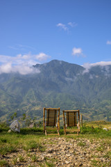 베트남 여름 휴가 편안한 시골 경치 