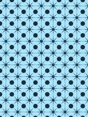 Abstract geometric pattern with crossing thin lines and round. Stylish texture in color full. Seamless pattern.