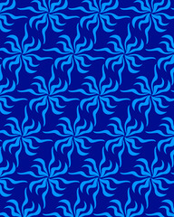 Abstract geometric pattern with crossing thin lines and round. Stylish texture in color full. Seamless pattern.