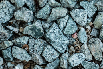 Close-up of a large pile of stones