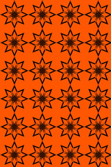 Abstract geometric pattern with crossing thin lines and round. Stylish texture in color full. Seamless pattern.