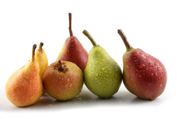 Different color pears