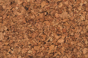 Texture of natural color cork with oil finish