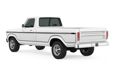 Vintage Pickup Truck Isolated