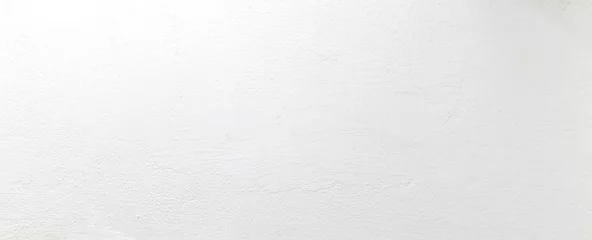 Türaufkleber Panorama leere konkrete weiße raue Wand für den Hintergrund. Schöne weiße Wandoberfläche Hintergrundmuster. © lllonajalll