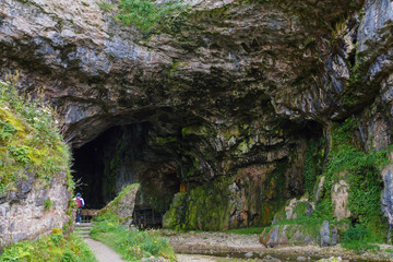  Smoo cave, Höhle bei Durness, Granfschaft Sutherland, Schottland