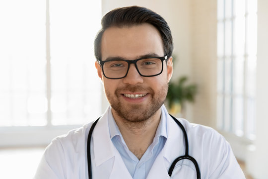 Handsome doctor thinking stock image. Image of portrait - 67568977