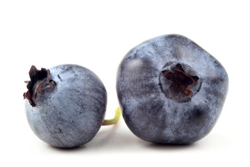 Two blueberries