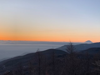 Sunrise and mt.Fuji beautiful