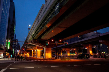 Fototapeta premium 道路のライトアップ