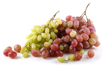 Pink and green grape