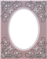 Abstract frame glassbutterfly