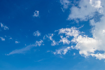 Fototapeta na wymiar ฺิBeautiful Blue sky background with clouds