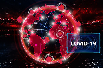 Coronavirus 2019-nCoV. Corona virus outbreaking. Epidemic virus Respiratory Syndrome.