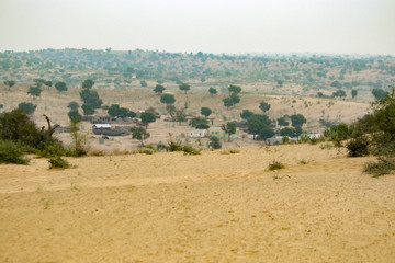 Fototapeta na wymiar landscape in desert india