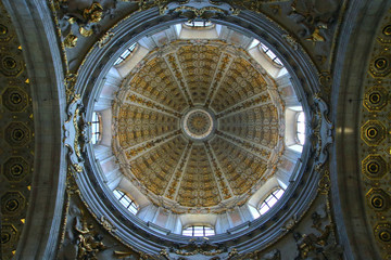 DOME OF THE CATHEDRAL OF COMO CITY IN ITALY