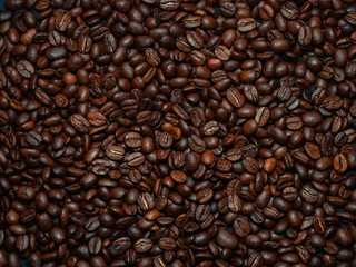 roasted coffee beans, can be used as a background