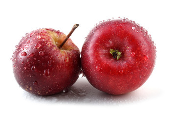 Two little red apples