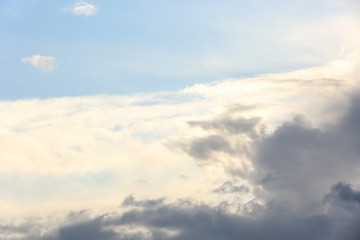 Picturesque view of beautiful sky with clouds