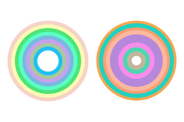 Rainbow Circle icon ,vector