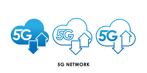 5G Network icon logo vector illustration. 5G internet connection vector template design. 5G network technology vector illustration for web, sign, symbol, logo, app, UI.